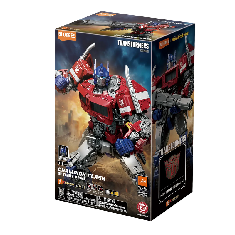 BLOKEES TRANSFORMERS CHAMPION CLASS 26 TRANSFORMERS BUMBLEBEE OPTIMUS PRIME MODEL