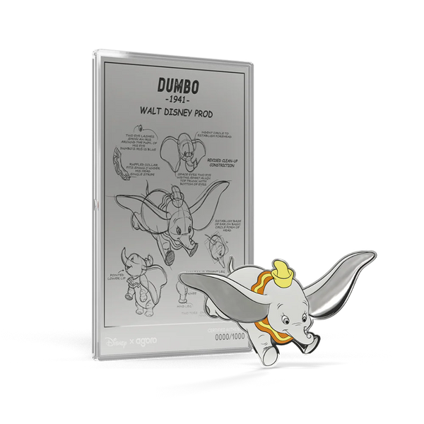 DISNEY - DUMBO 3/4oz SILVER COIN + 5g SILVER FOIL SET