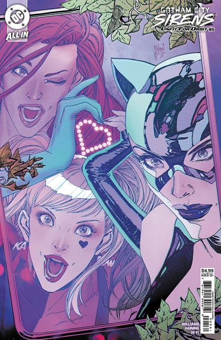 GOTHAM CITY SIRENS UNFIT FOR ORBIT (2025) #5 CVR C GUILLEM MARCH CONNECTING CARD STOCK VAR