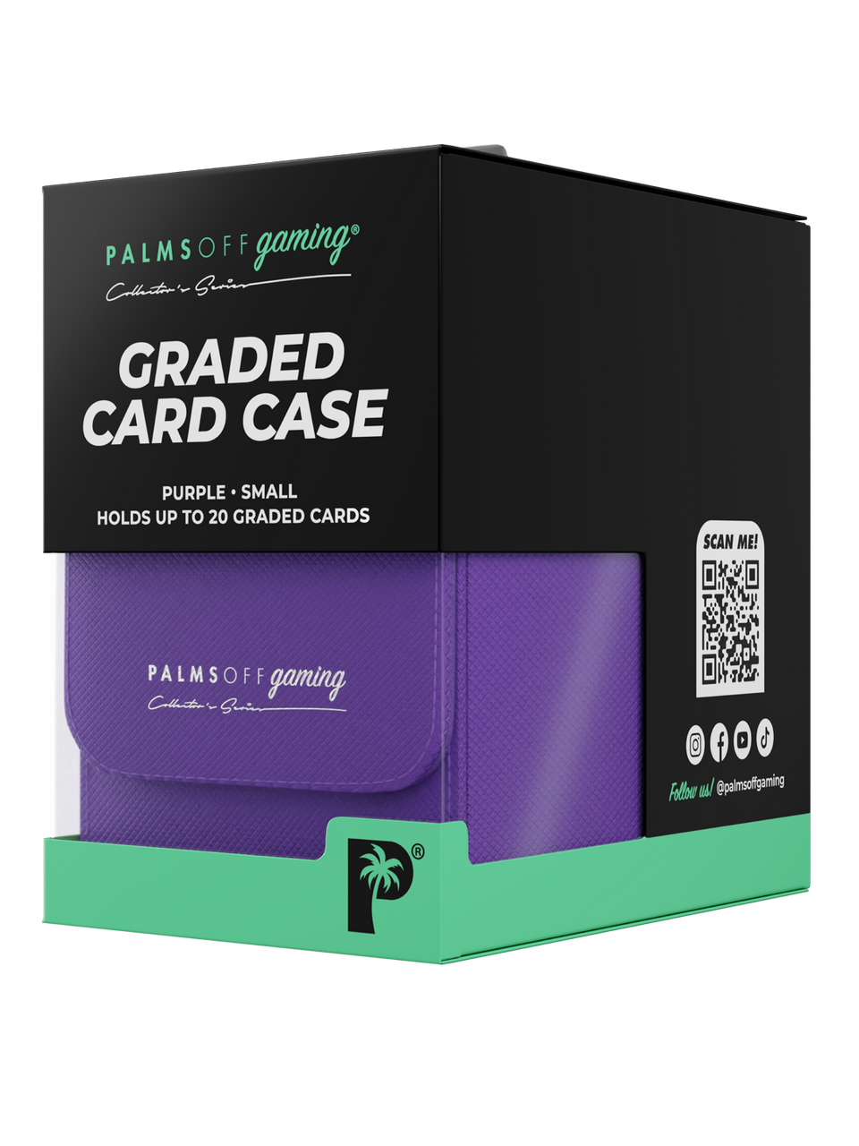 PALMS OFF GAMING COLLECTORS SERIES PURPLE SMALL GRADED CARD STORAGE CASE