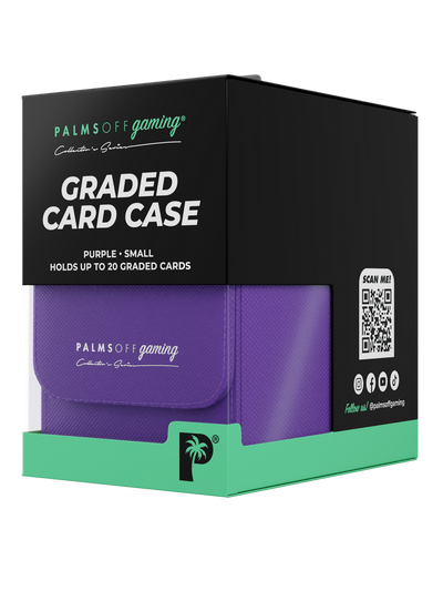 PALMS OFF GAMING COLLECTORS SERIES PURPLE SMALL GRADED CARD STORAGE CASE