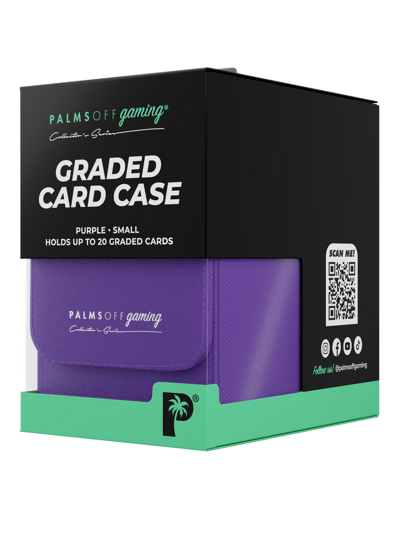 PALMS OFF GAMING COLLECTORS SERIES PURPLE SMALL GRADED CARD STORAGE CASE