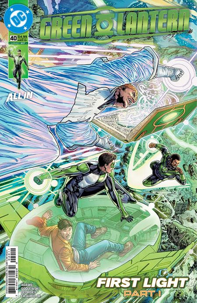 GREEN LANTERN (2023) #40 CVR A FERNANDO PASARIN & OCLAIR ALBERT CONNECTING (GREEN LANTERN FIRST LIGHT)