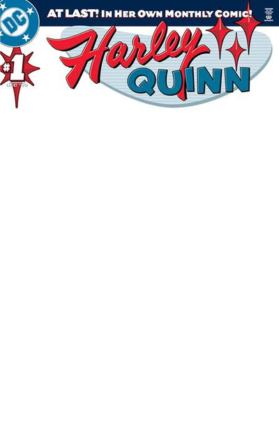 HARLEY QUINN (2000) #1 FACSIMILE EDITION (2026) CVR B BLANK CARD STOCK VAR