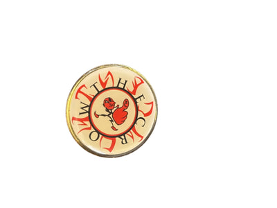 VINTAGE THE CROW CITY OF ANGELS ROUND CLOISSONE PIN (1996)