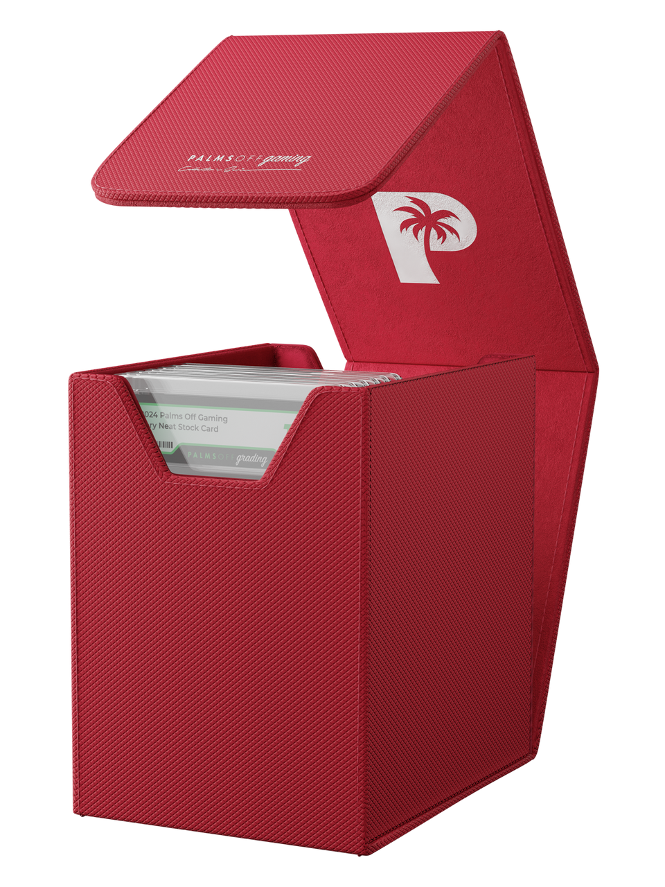 PALMS OFF GAMING COLLECTORS SERIES RED SMALL GRADED CARD STORAGE CASE