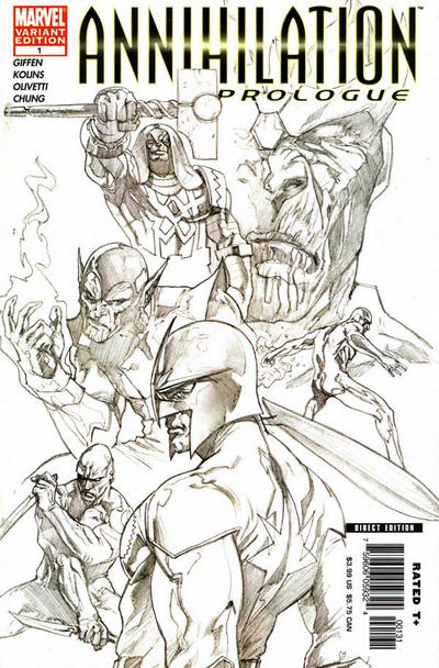 ANNIHILATION PROLOGUE (2006) #1 (ONE SHOT) 35 COPY INCV DELL OTTO SKETCH VAR