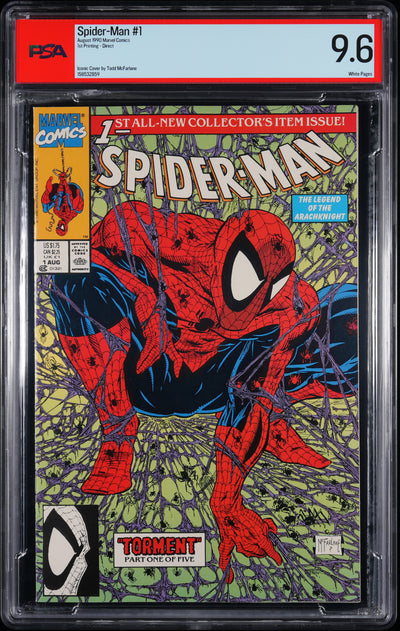 SPIDER-MAN (1990) #1 DIRECT PSA 9.6