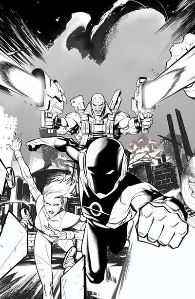 RADIANT BLACK (2021) #39 CVR E DANIEL BAYLISS YOUNGBLOOD TEAM UP B&W VIRGIN VAR