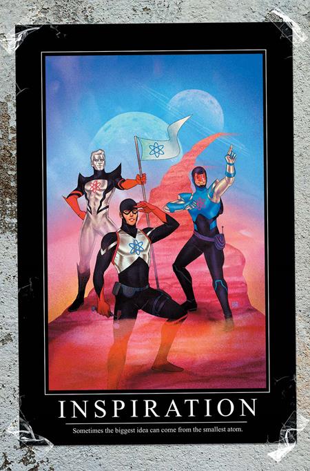 JUSTICE LEAGUE THE ATOM PROJECT (2025) #1 CVR E INC 1:25 KEVIN WADA CARD STOCK VAR