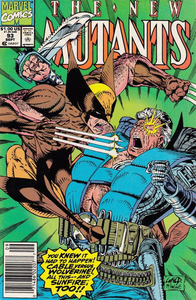 NEW MUTANTS (1983) #93 NEWSSTAND EDITION