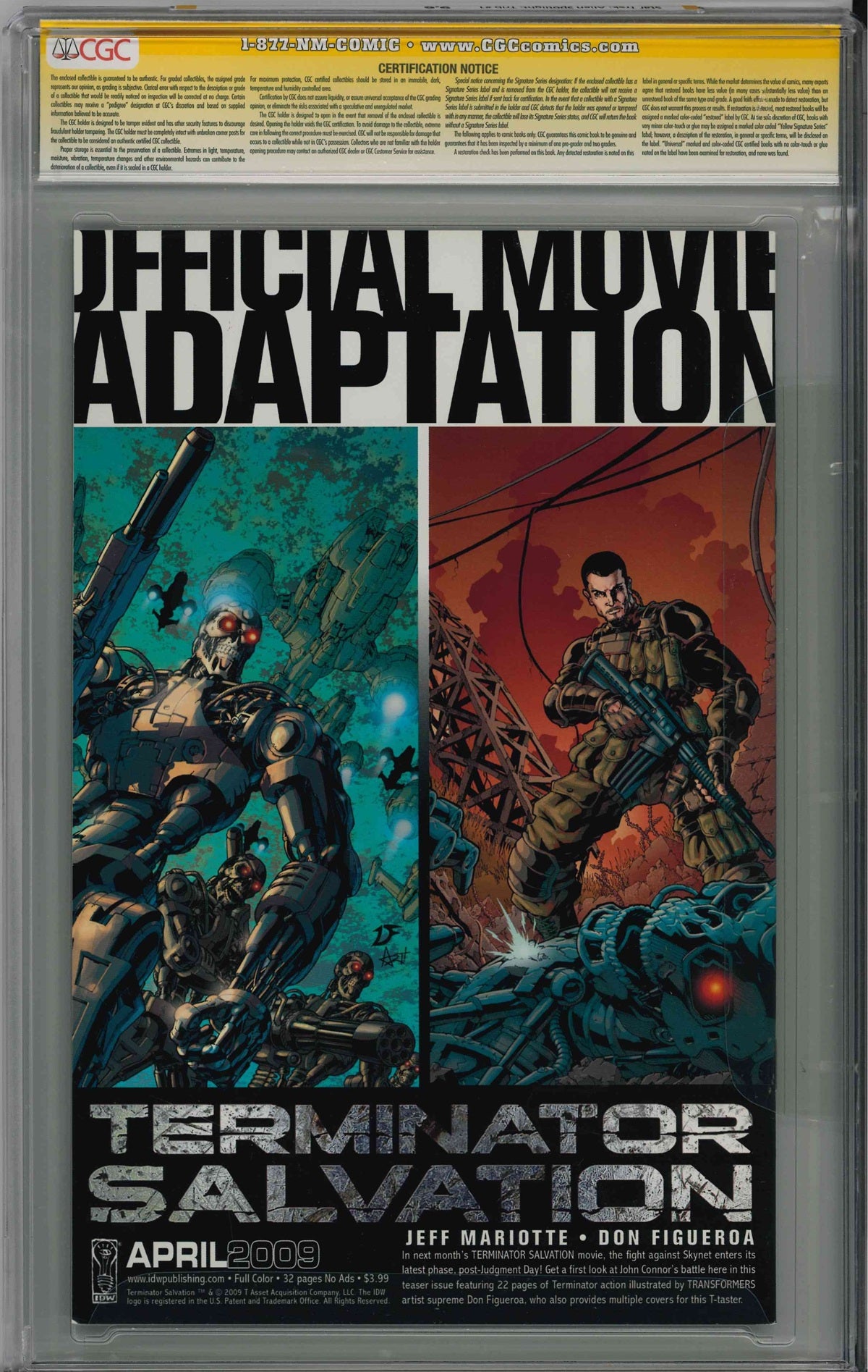 CGC STAR TREK: ALIEN SPOTLIGHT: TRIBBLES (2009) #1 (9.6) SIGNATURE SERIES - SIGNED BY WILLIAM SHATNER