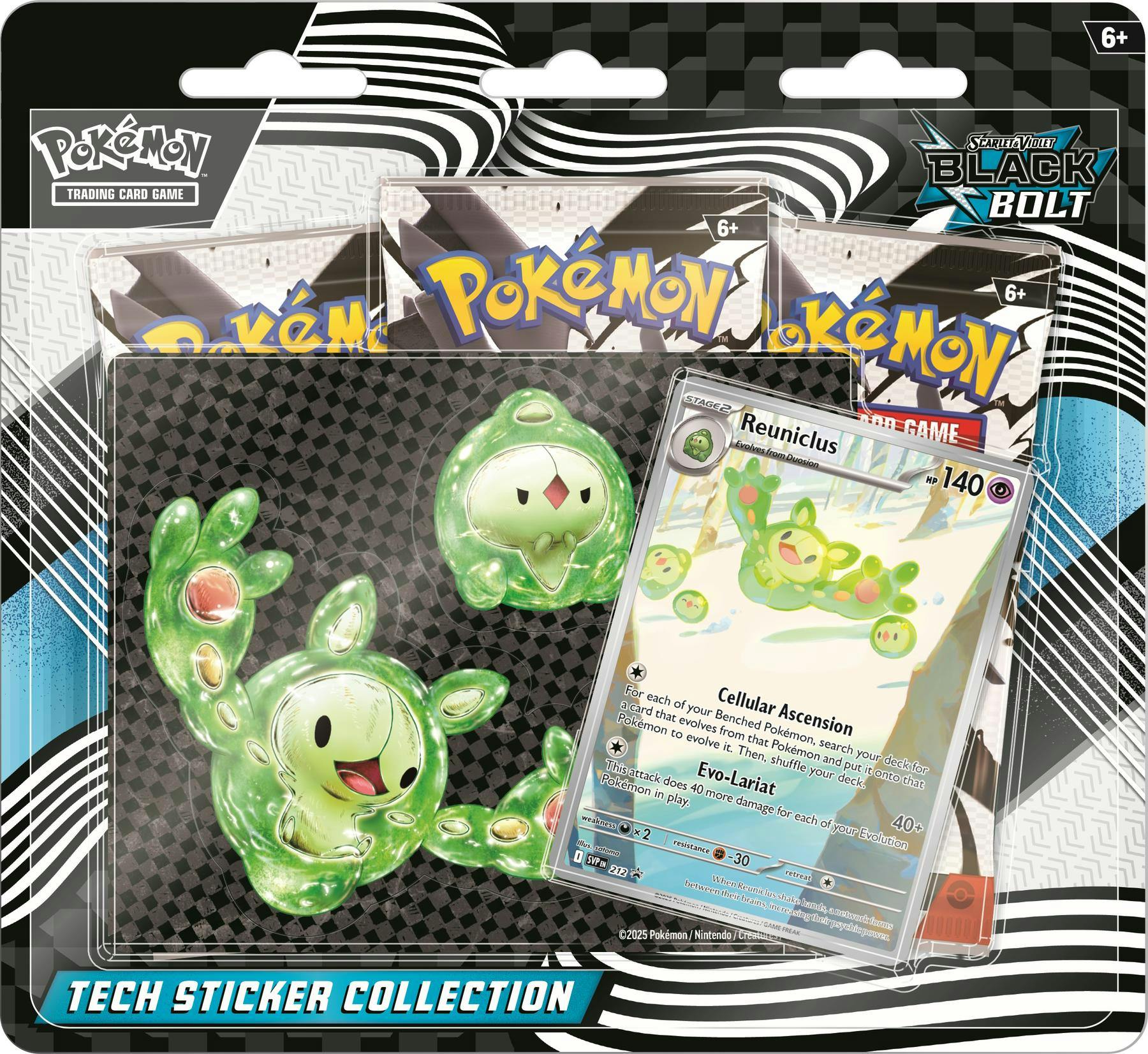 POKEMON TCG: SCARLET & VIOLET 10.5 BLACK BOLT TECH STICKER BLISTER