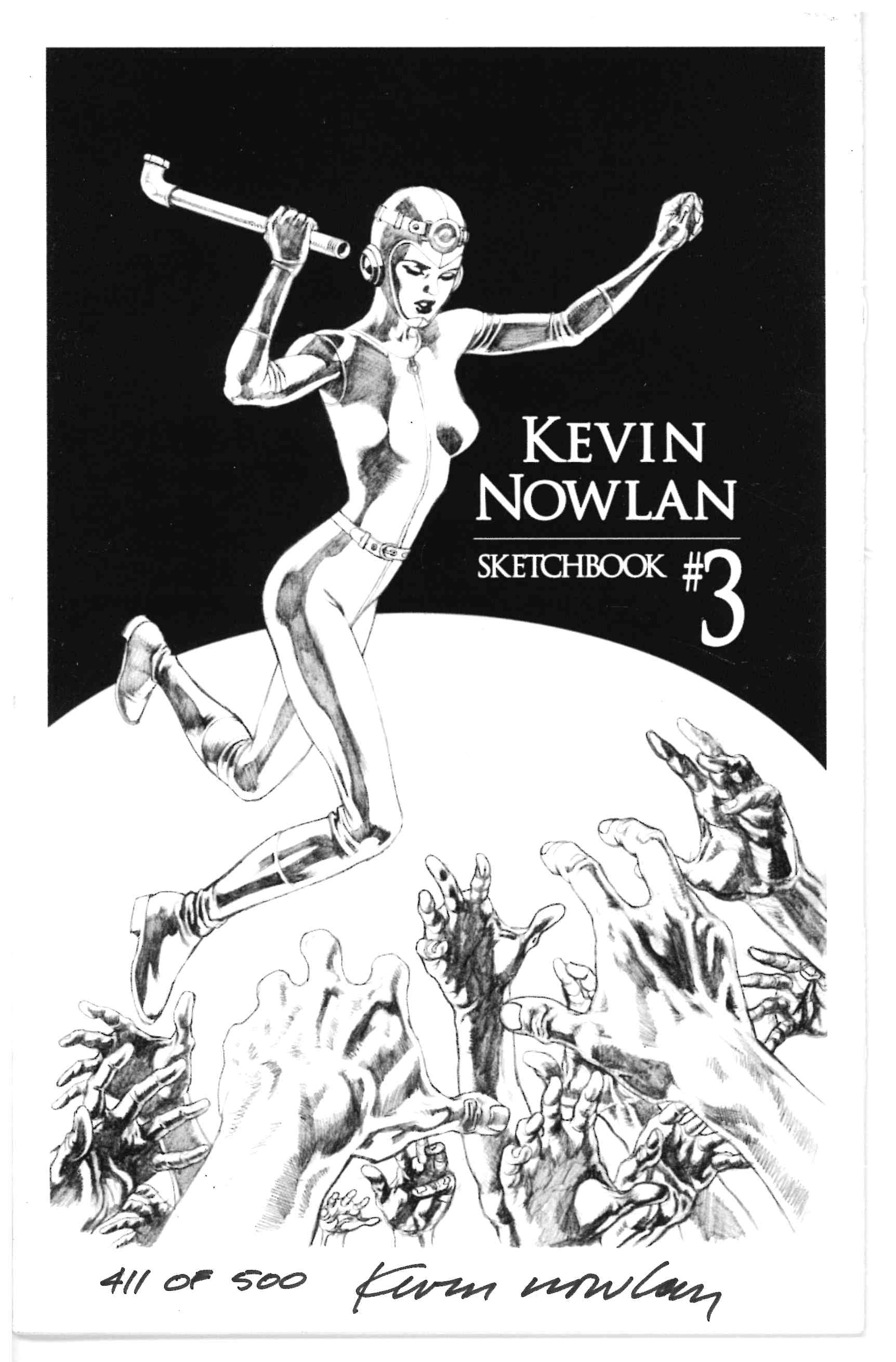 *SIGNED/ORIGINAL PENCIL DRAWING* KEVIN NOWLAN SKETCHBOOK #3 (2009) - LIMITED  #411/500