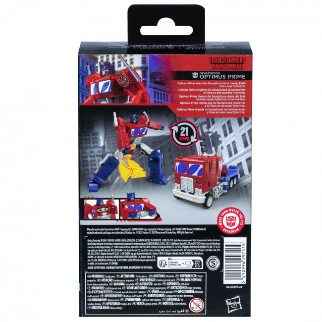 TRANSFORMERS STUDIO SERIES DELUXE CLASS DEVASTATION OPTIMUS PRIME AF