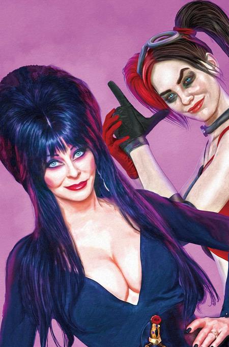 HARLEY QUINN X ELVIRA (2025) #1 CVR ZA INC 1:15 MARK SPEARS PINK VIRGIN FOC BONUS VAR