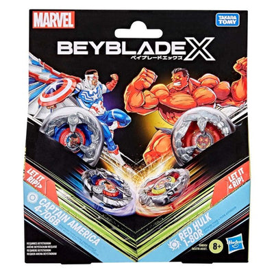 BEYBLADE X MARVEL CAPTAIN AMERICA VS RED HULK