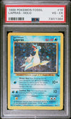 1999 POKEMON FOSSIL LAPRAS-HOLO #10 PSA 4