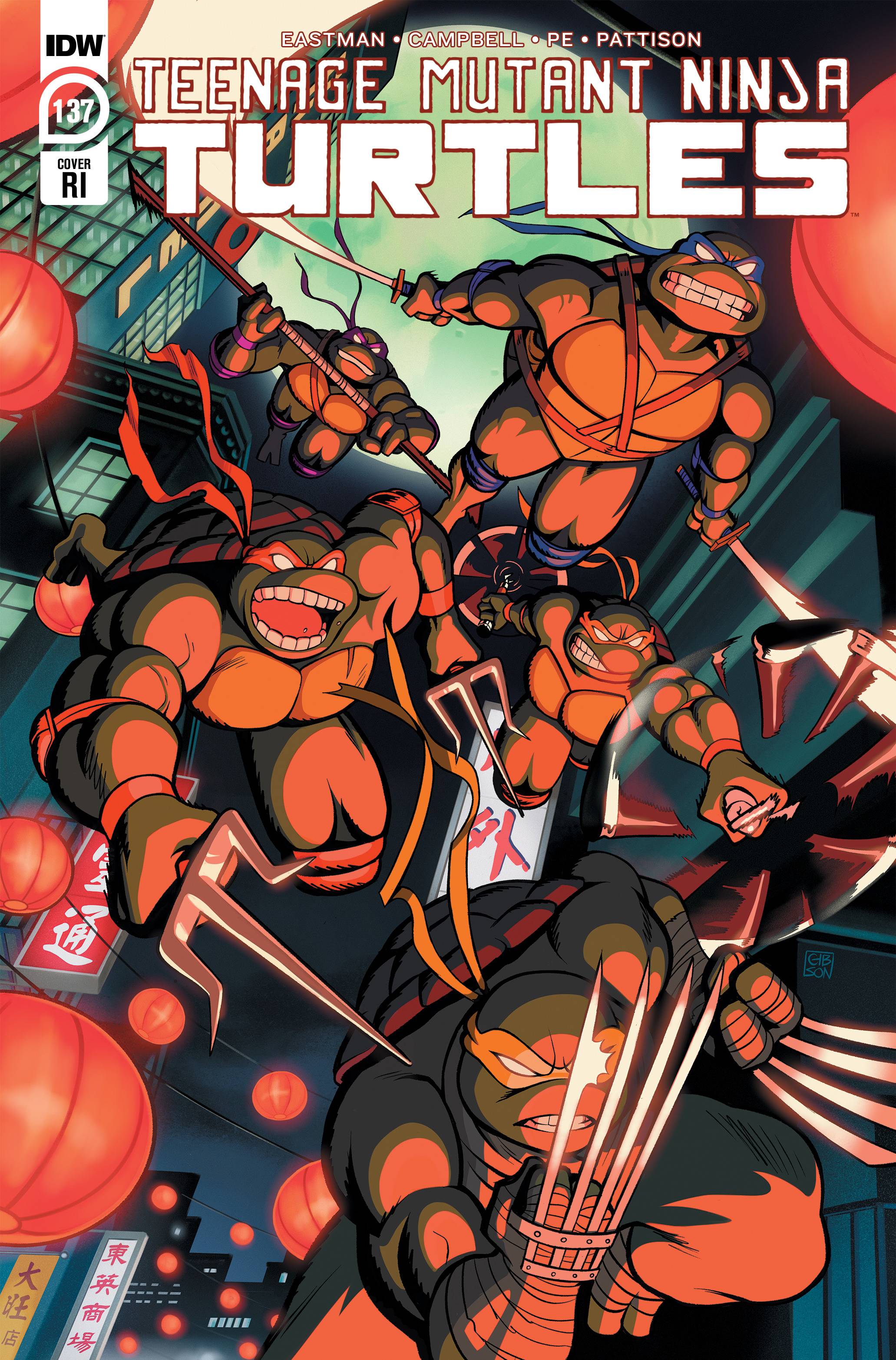 TEENAGE MUTANT NINJA TURTLES (2011) #137 CVR C 10 COPY INCV GIBSON