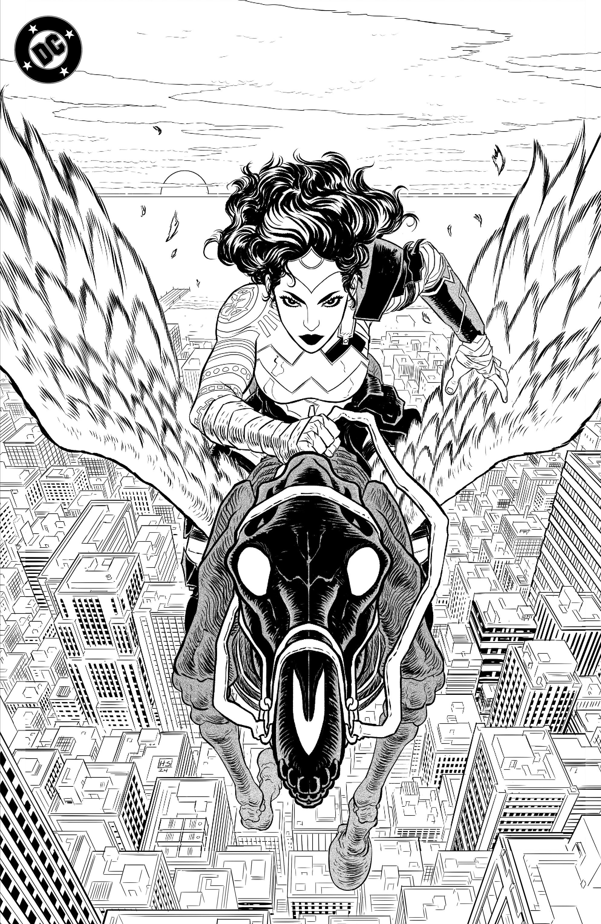 ABSOLUTE WONDER WOMAN NOIR EDITION (2024) #1 (ONE SHOT) CVR C HAYDEN SHERMAN FOIL VAR