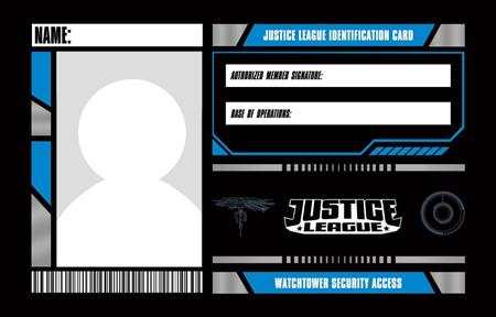 JUSTICE LEAGUE MEMBERSHIP CARDS - SET OF 12