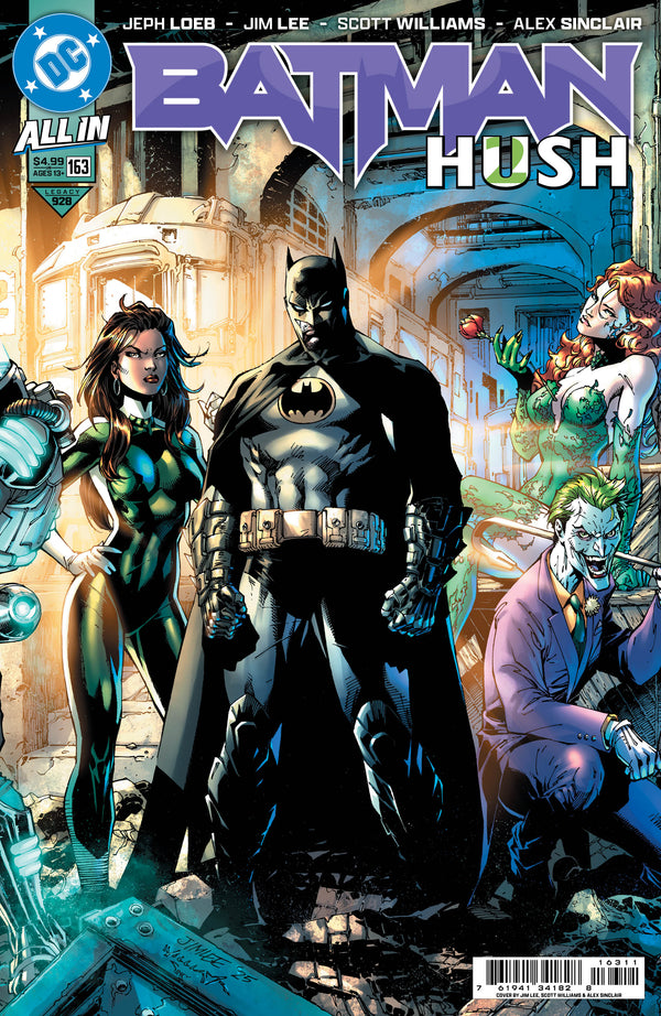 BATMAN (2016) #163 CVR A JIM LEE & SCOTT WILLIAMS BATMAN CONNECTING MIDDLE ALTERNATE COLOUR