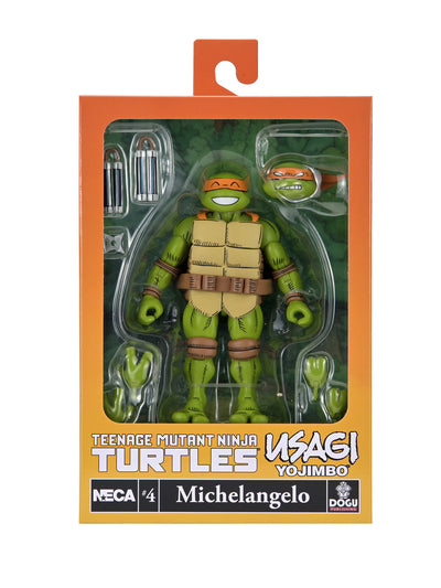 TMNT X USAGI YOJIMBO ULTIMATE MICHELANGELO 7IN AF