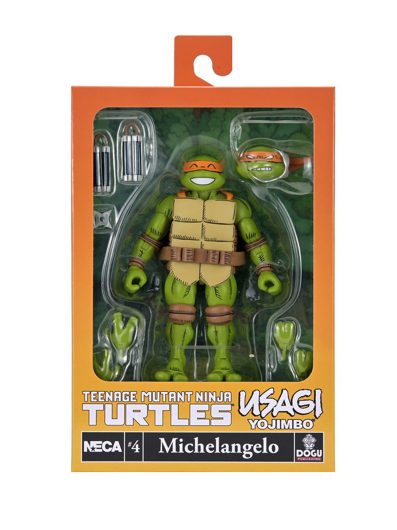 TMNT X USAGI YOJIMBO ULTIMATE MICHELANGELO 7IN AF