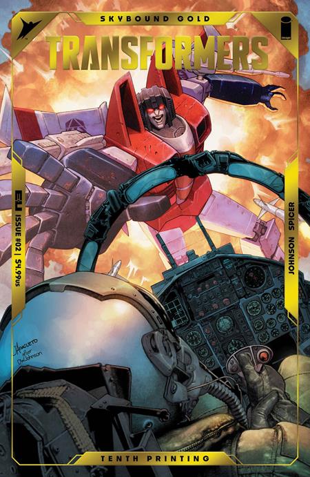 TRANSFORMERS (2023) #2 10TH PTG CVR B JAY ANACELTO & ROMULO FAJARDO JR EMBOSS & GOLD FOIL VAR