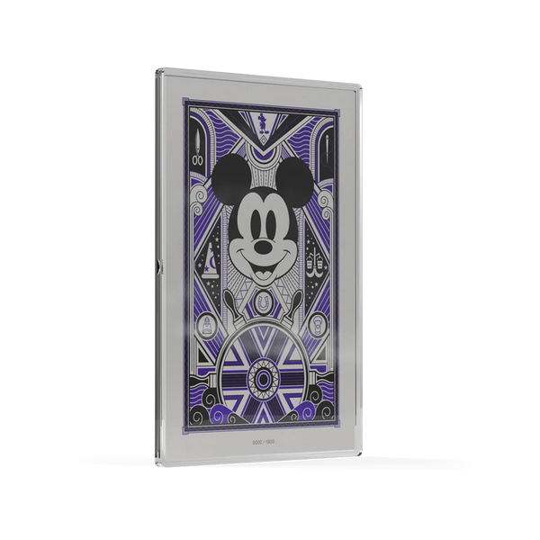 MICKEY MOUSE - ART DECO 5g SILVER COLLECTIBLE FOIL