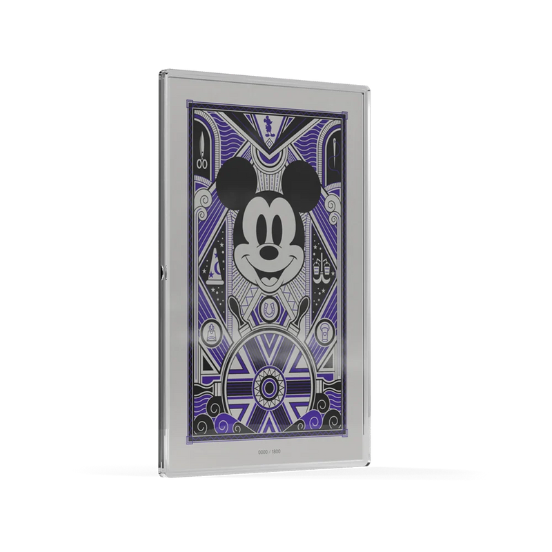 MICKEY MOUSE - ART DECO 5g SILVER COLLECTIBLE FOIL