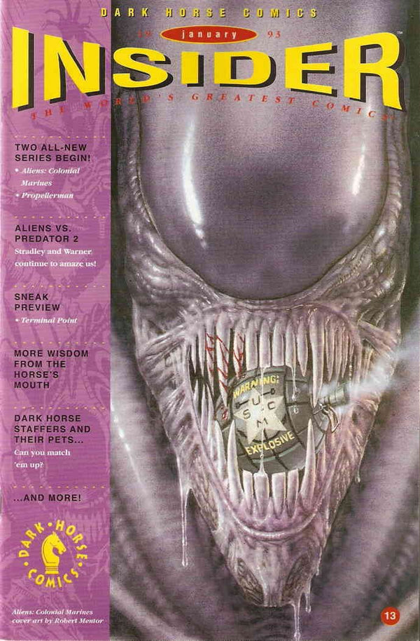DARK HORSE INSIDER (1991) #13