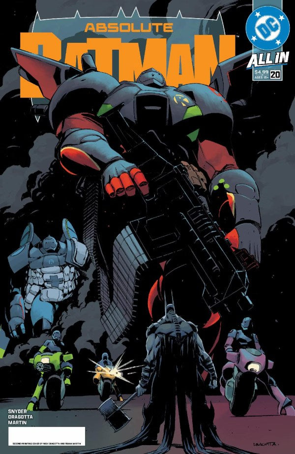 ABSOLUTE BATMAN (2024) #20 SECOND PRINTING CVR A NICK DRAGOTTA VAR