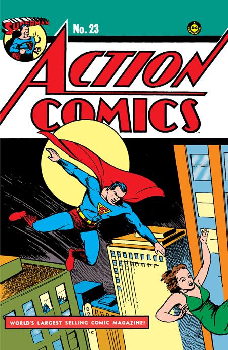 ACTION COMICS (1938) #23 FACSIMILE EDITION CVR B JOE SHUSTER FOIL VAR
