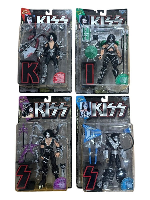 1997 MCFARLANE TOYS KISS ULTRA AF (WITH K.I.S.S LETTERS) - SET OF 4