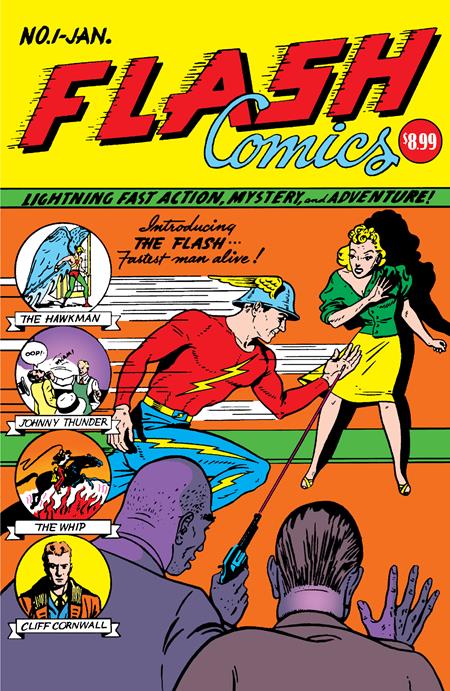 FLASH COMICS (1940) #1 FACSIMILE EDITION (2024) CVR B SHELDON MOLDOFF FOIL VAR