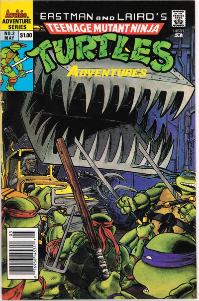 TEENAGE MUTANT NINJA TURTLES ADVENTURES (1989) #2 NEWSSTAND EDITION