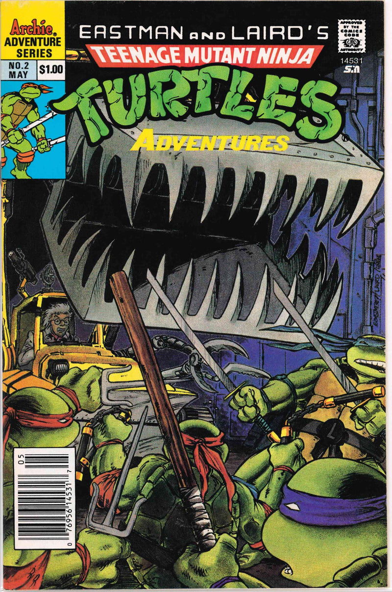 TEENAGE MUTANT NINJA TURTLES ADVENTURES (1989) #2 NEWSSTAND EDITION