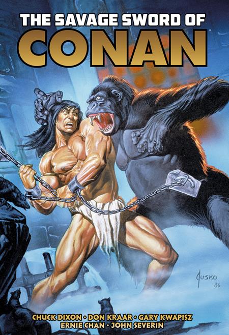 SAVAGE SWORD OF CONAN ORIGINAL COMICS OMNIBUS HC VOL 10 DIRECT MARKET EDITION JOE JUSKO KONG CVR