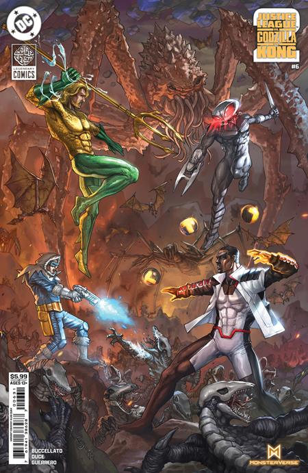 JUSTICE LEAGUE VS GODZILLA VS KONG 2 (2025) #6 CVR C ALAN QUAH CARD STOCK VAR