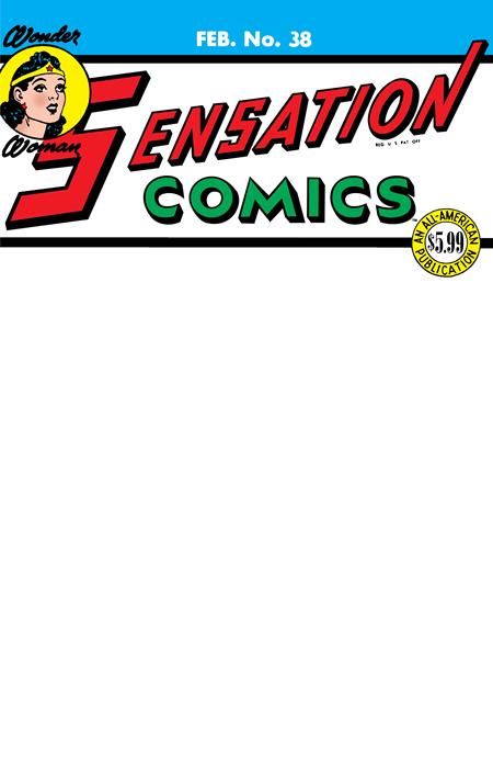 SENSATION COMICS (1942) #38 FACSIMILE EDITION (2025) CVR C BLANK VAR