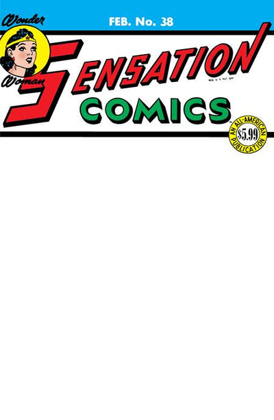 SENSATION COMICS (1942) #38 FACSIMILE EDITION (2025) CVR C BLANK VAR