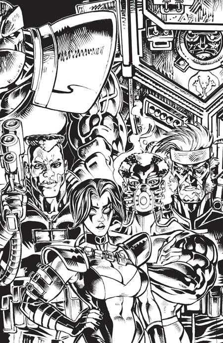 FREE PLANET (2025) #7 CVR E JED DOUGHERTY YOUNGBLOOD TEAM UP B&W VIRGIN VAR