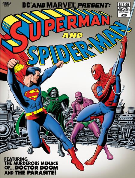 MARVEL TREASURY EDITION (1974) #28 FACSIMILE EDITION (2026) DC AND MARVEL PRESENT SUPERMAN AND SPIDER-MAN CVR B BRIAN BOLLAND VAR