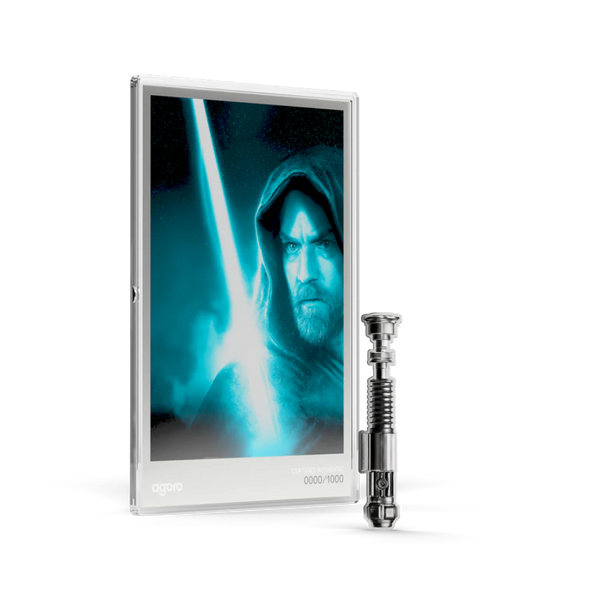 STAR WARS OBI-WAN KENOBI - LIGHTSABER COLLECTIBLE SET 1/2oz SILVER COIN + 5g SILVER FOIL SET