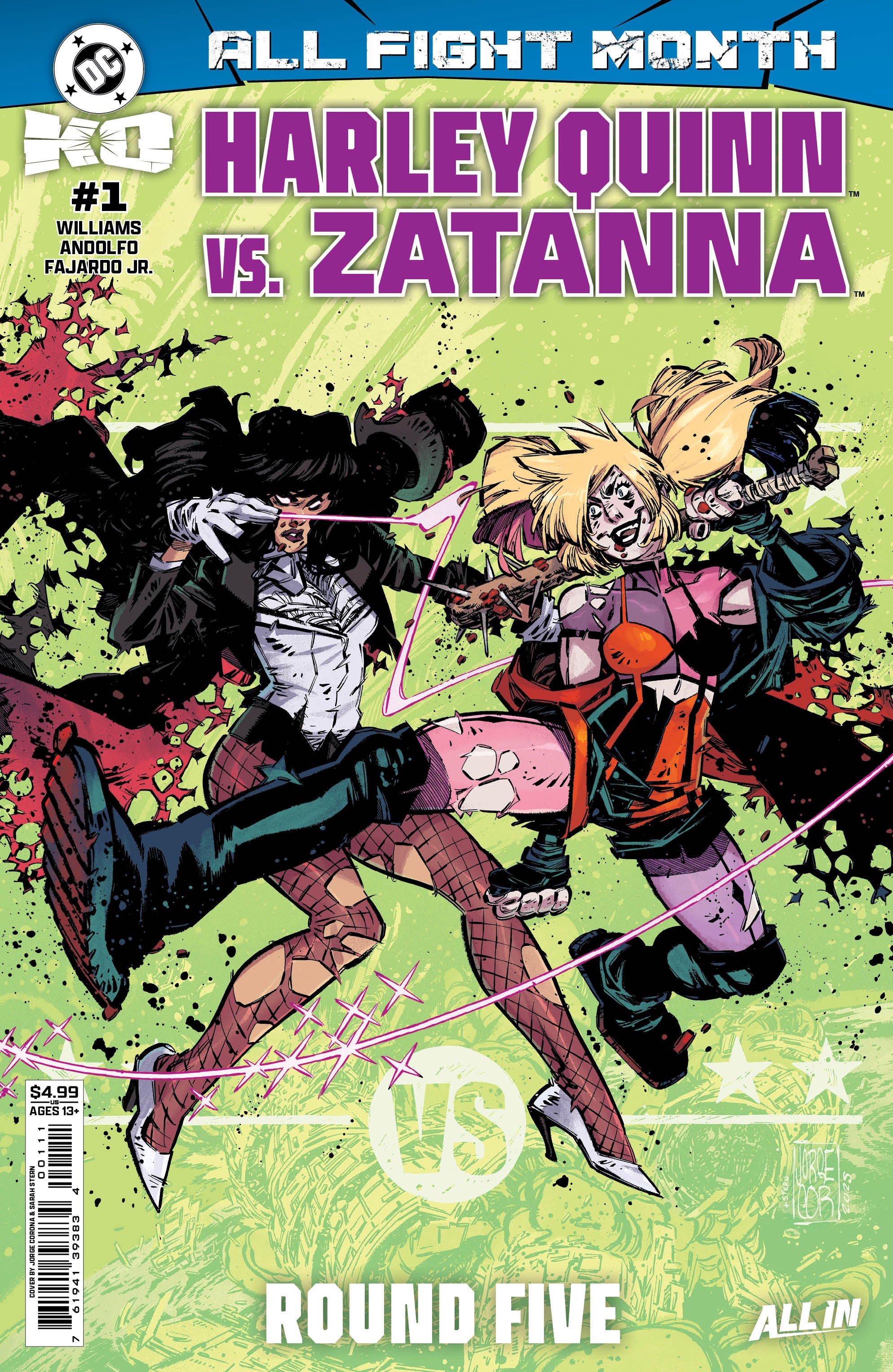 DC K.O. HARLEY QUINN VS ZATANNA (2025) #1 (ONE SHOT) CVR A JORGE CORONA