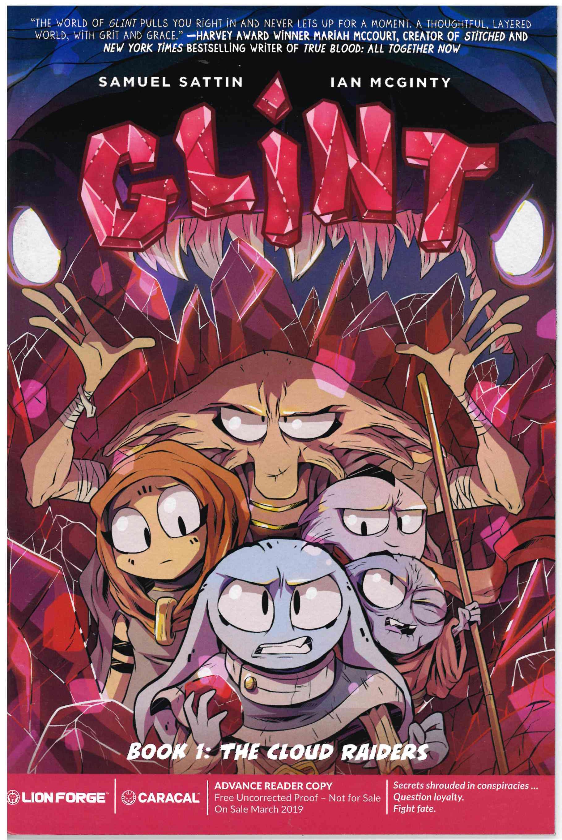 GLINT THE CLOUD RAIDERS (2019) UNCORRECTED PROOF