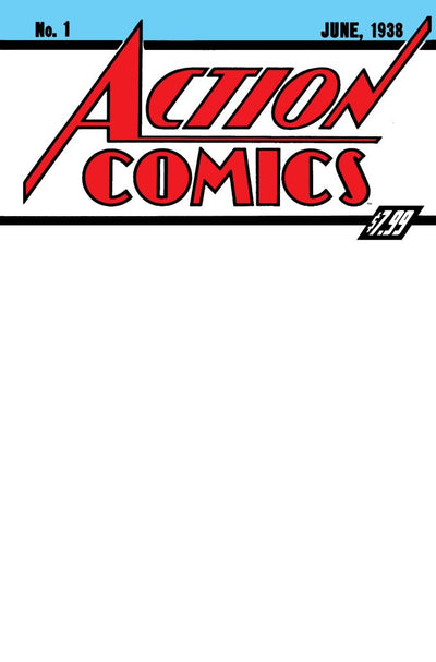 ACTION COMICS (1938) #1 FACSIMILE EDITION (2026) CVR B BLANK CARD STOCK VAR