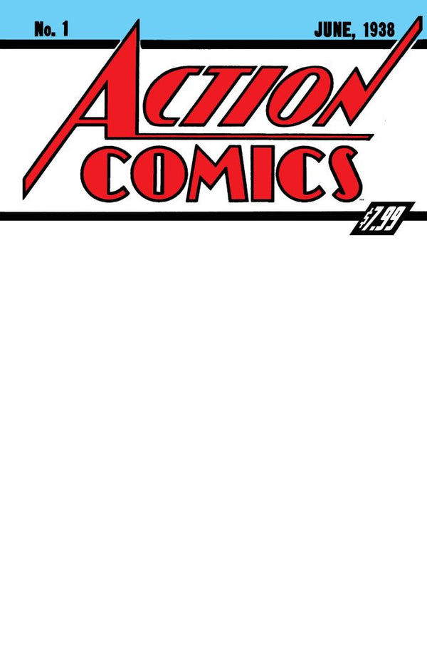ACTION COMICS (1938) #1 FACSIMILE EDITION (2026) CVR B BLANK CARD STOCK VAR