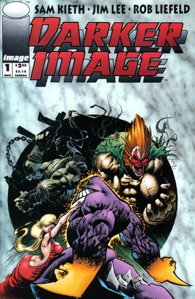 DARKER IMAGE (1993) #1 POLYBAGGED WITH DEATHBLOW TRADING CARD
